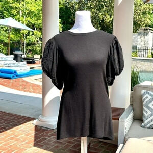 GOLDIE Women’s Black Mutton Sleeve Tee Size L